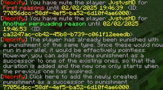 Chaining bans